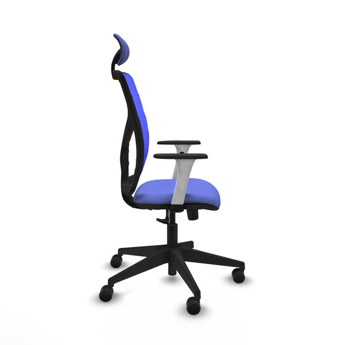 PIQUERAS Y CRESPO Silla de oficina Motilla con mecanismo Sincro Azul