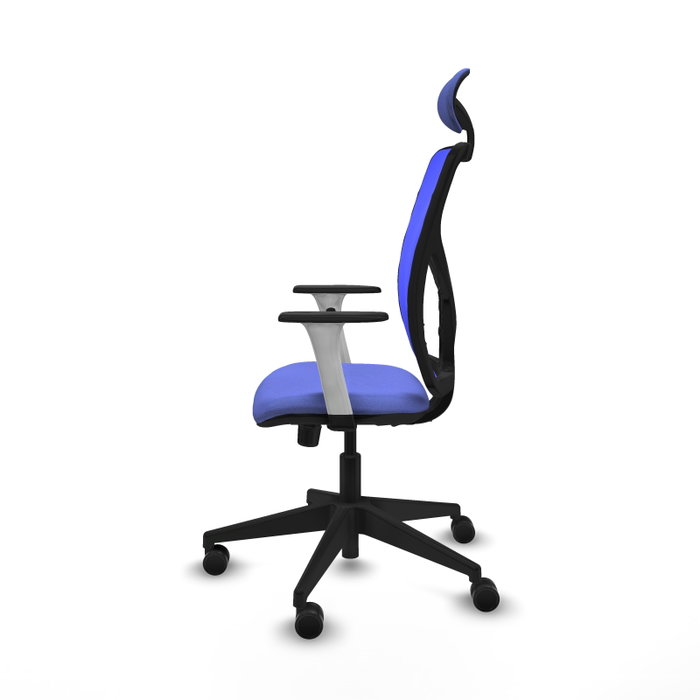 PIQUERAS Y CRESPO Silla de oficina Motilla con mecanismo Sincro Azul