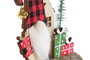DKD Home Decor Decoración Navidad Gnomo Rojo Negro Madera 4.5 x 12 x 9 cm (6 Unidades)