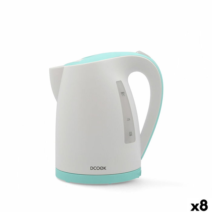 DCook Gallery Hervidor de Agua 2200 W - 1,7 L Blanco (Pack de 8 Unidades)