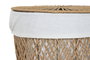 DKD Home Decor Cesta Ropa Fibra Poliéster Natural
