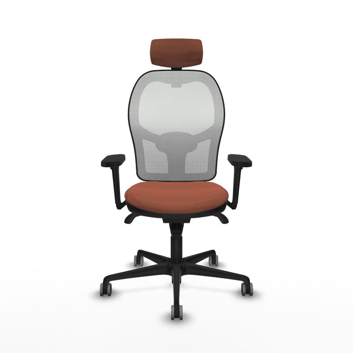 PIQUERAS Y CRESPO Silla de oficina Jorquera Marrón y Blanco PIQUERAS Y CRESPO Silla de oficina Jorquera Marrón y Blanco