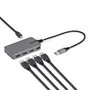 StarTech Hub USB 3.2 Gen 1 5G4AC-USB-A-HUB - 4 Puertos USB-A 5Gbps con Alimentación USB-C Auxiliar, Plug & Play, Gris - Compatible con Windows, macOS, Linux, ChromeOS