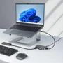 StarTech Hub USB 3.2 Gen 1 5G4AC-USB-A-HUB - 4 Puertos USB-A 5Gbps con Alimentación USB-C Auxiliar, Plug & Play, Gris - Compatible con Windows, macOS, Linux, ChromeOS