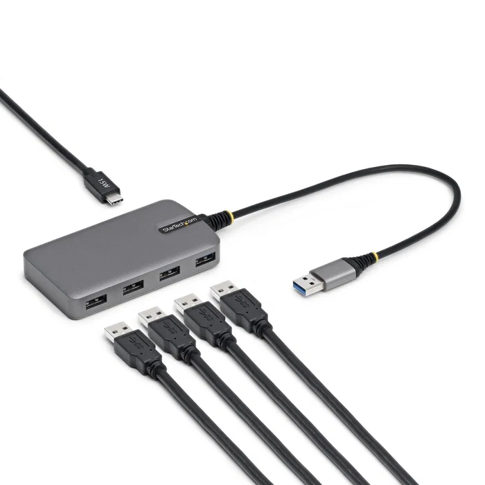 StarTech Hub USB-A de 4 Puertos 5Gbps Gris StarTech Hub USB-A de 4 Puertos 5Gbps Gris