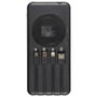 Be Mix Batería Solar 4 en 1, Power Bank 10000 mAh con Carga Solar, 3 Entradas, 4 Salidas (USB-A, USB-C, Micro-USB, Lightning) y Linterna LED