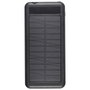 Be Mix Batería Solar 4 en 1, Power Bank 10000 mAh con Carga Solar, 3 Entradas, 4 Salidas (USB-A, USB-C, Micro-USB, Lightning) y Linterna LED