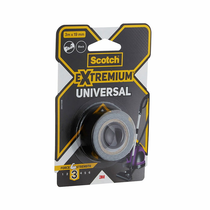 Scotch Cinta americana Extremium 3 universal, negra 19 mm x 3 m Scotch Cinta americana Extremium 3 universal, negra 19 mm x 3 m
