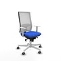 PIQUERAS Y CRESPO Silla de oficina Horna Azul y Blanco con mecanismo Sincro