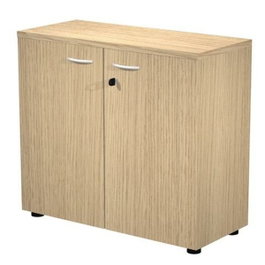 Artexport Armario Bajo Presto con Puertas y Estante Regulable Roble