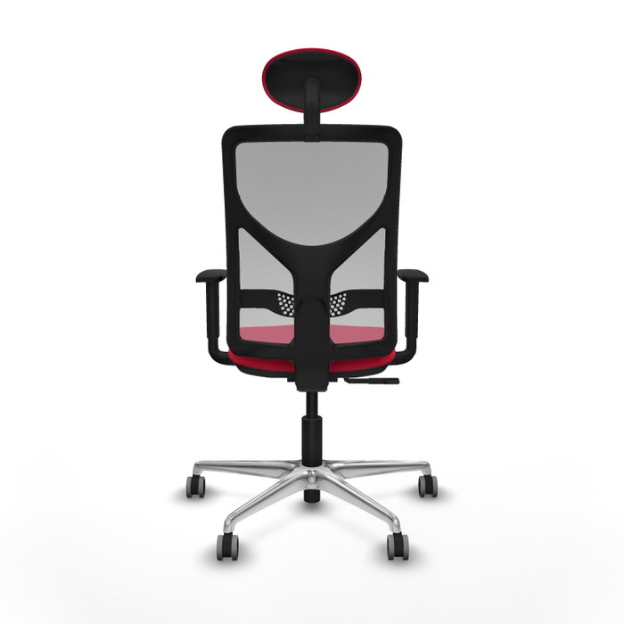 PIQUERAS Y CRESPO Silla de oficina Motilla con mecanismo Sincro, Rojo y Gris PIQUERAS Y CRESPO Silla de oficina Motilla con mecanismo Sincro, Rojo y Gris