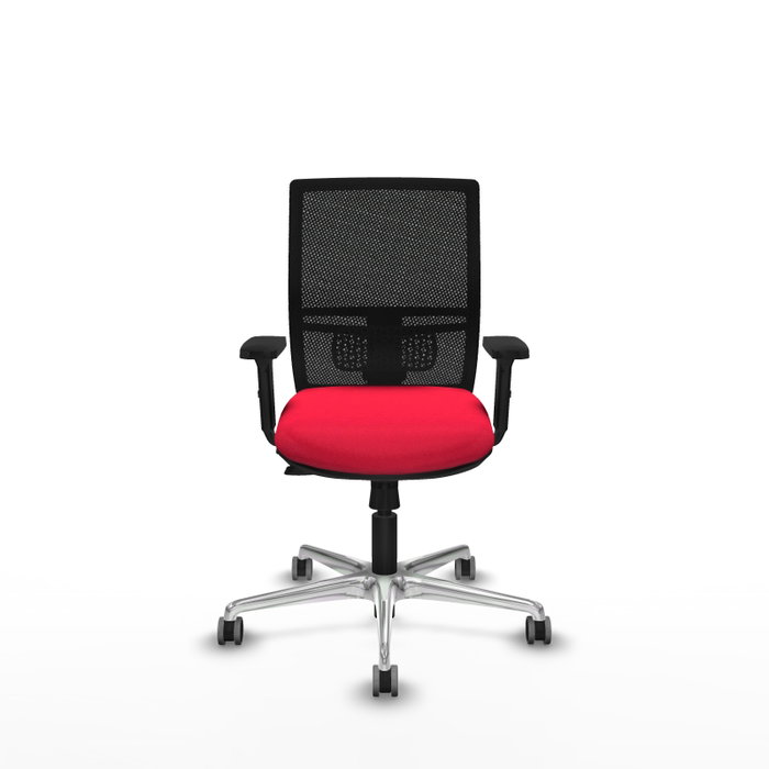 PIQUERAS Y CRESPO Silla de oficina Yunquera con mecanismo Sincro/Traslack, Rojo y Negro PIQUERAS Y CRESPO Silla de oficina Yunquera con mecanismo Sincro/Traslack, Rojo y Negro