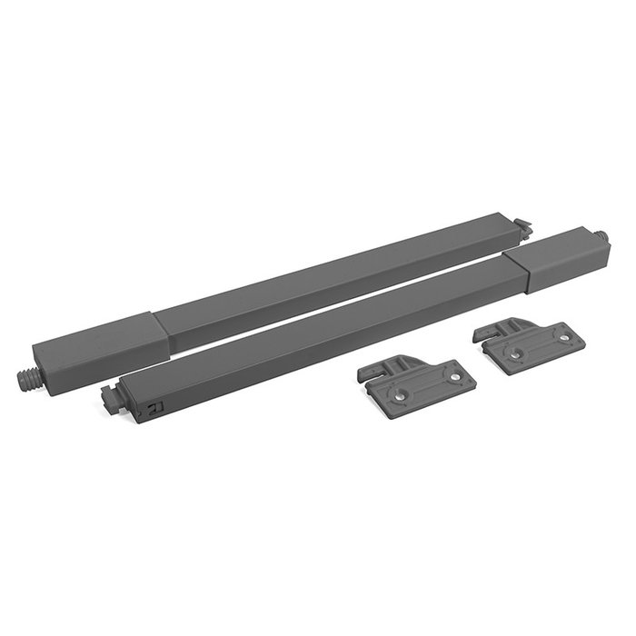 HERRAJES ALK Qube Juego de Varillas Rectangular para Cajón Antracita Medida Cajón 400 HERRAJES ALK Qube Juego de Varillas Rectangular para Cajón Antracita Medida Cajón 400