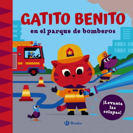 BRUÑO Gatito Benito en el parque de bomberos