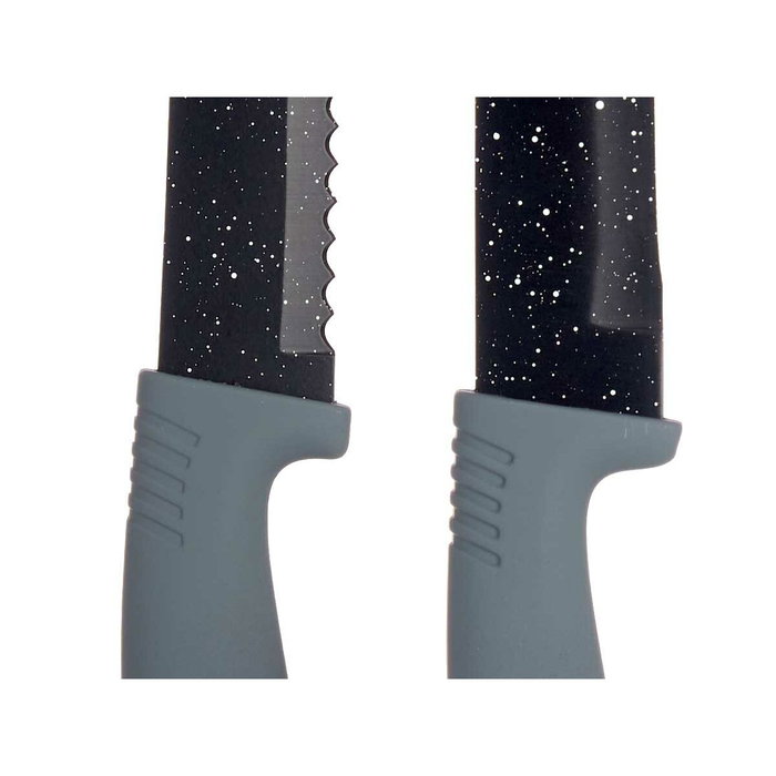 Set de Cuchillos Kinvara Negro Acero Inoxidable Polipropileno 6 Piezas (6 Unidades)