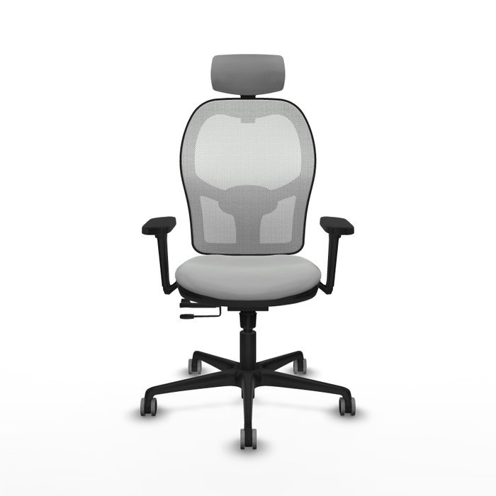 PIQUERAS Y CRESPO Silla de oficina Jorquera Sincro/Traslack Gris claro y Blanco