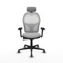 PIQUERAS Y CRESPO Silla de oficina Jorquera Sincro/Traslack Gris claro y Blanco