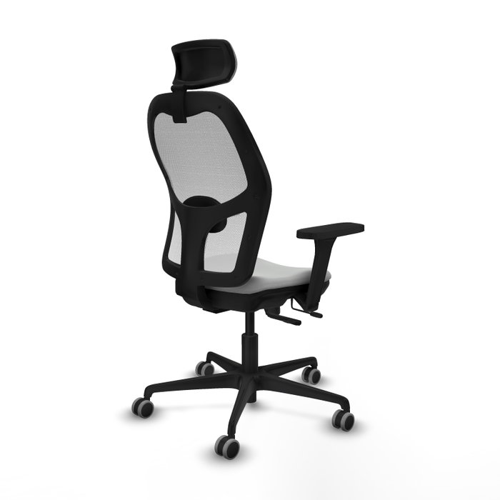 PIQUERAS Y CRESPO Silla de oficina Jorquera Sincro/Traslack Gris claro y Blanco