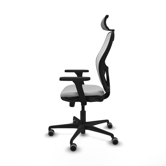 PIQUERAS Y CRESPO Silla de oficina Jorquera Sincro/Traslack Gris claro y Blanco