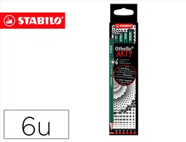 Stabilo Othello Arty Line Estuche de 6 Lápices de Grafito con Durezas Surtidas
