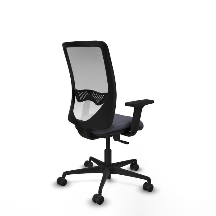 PIQUERAS Y CRESPO Silla de oficina Zulema con mecanismo Sincro, Gris oscuro y Blanco PIQUERAS Y CRESPO Silla de oficina Zulema con mecanismo Sincro, Gris oscuro y Blanco
