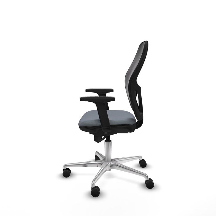 PIQUERAS Y CRESPO Silla de oficina Jorquera con mecanismo Sincro, Gris y Negro