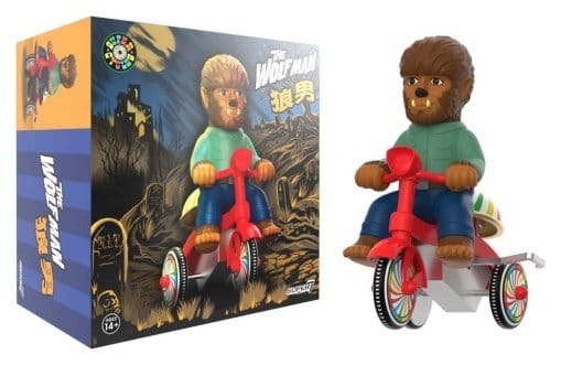 Super7 Universal Monsters Super Cycles The Wolf Man Marrón con Triciclo Rojo Super7 Universal Monsters Super Cycles The Wolf Man Marrón con Triciclo Rojo