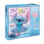 Disney - Cuaderno Squishy con Bolígrafo Pompom de Stitch, Set de Escritura