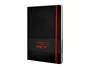 Antartik Cuaderno A4 Negro y Rojo Tapa Dura con Gomilla, 100 Hojas Rayadas 80gr FSC