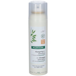 Klorane Champú Seco Extrasuave con Leche de Avena para Todo Tipo de Cabello, Aporta Volumen y Textura, 150 ml