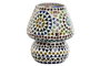 DKD Home Decor Lámpara de Sobremesa de Cristal Mosaico Multicolor