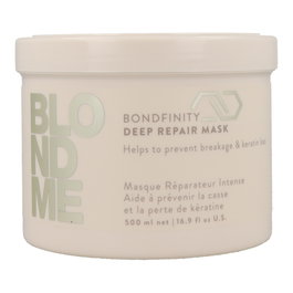 Schwarzkopf Blondme Bond Repair Bondfinity Mascarilla Reparación Intensa 500 ml para Cabello Rubio y Decolorado
