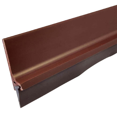 Buscasa Burlete bajo puerta PVC labio 1m marrón Buscasa Burlete bajo puerta PVC labio 1m marrón