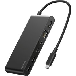 Belkin CONNECT Hub USB-C 8-en-1 INC024hqBK Negro