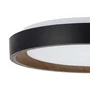 Plafón LED Decorativo Superficie Circular 36W CCT Regulable 3000-6000K con Control Remoto Acabado Negro