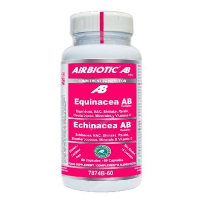 AIRBIOTIC Echinacea Complex 60 Cápsulas | Apoyo Inmune con Vitamina C, Eleuterococo, Shiitake y Reishi AIRBIOTIC Echinacea Complex 60 Cápsulas | Apoyo Inmune con Vitamina C, Eleuterococo, Shiitake y Reishi