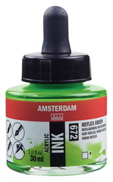 Amsterdam Tinta Acrílica Verde Reflex 672 30 ml