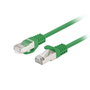 LANBERG Patch cord Cat 6 F/UTP verde 0,5m con RJ45