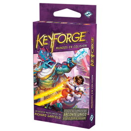 Fantasy Flight Games Keyforge Mundos En Colisión Mazo - Juego de Cartas Coleccionable, 284 Cartas Nuevas, 2 Nuevas Casas, Edición en Español, para 2 Jugadores, PEGI 14