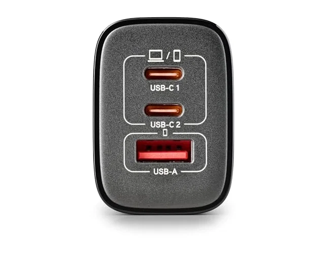 NGS ERA 65W BLACK Cargador de Pared GaN 2xUSB-C y 1xUSB-A NGS ERA 65W BLACK Cargador de Pared GaN 2xUSB-C y 1xUSB-A
