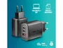 NGS ERA 65W BLACK Cargador de Pared GaN 2xUSB-C y 1xUSB-A