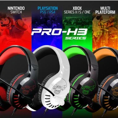Spirit of gamer Pro H3 Auriculares gaming con micrófono blanco
