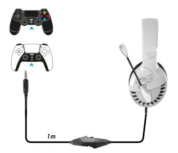 Spirit of gamer Pro H3 Auriculares gaming con micrófono blanco