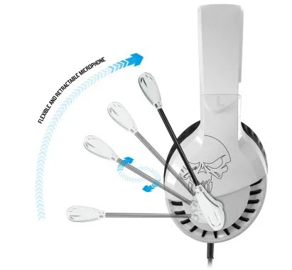 Spirit of gamer Pro H3 Auriculares gaming con micrófono blanco