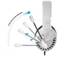 Spirit of gamer Pro H3 Auriculares gaming con micrófono blanco