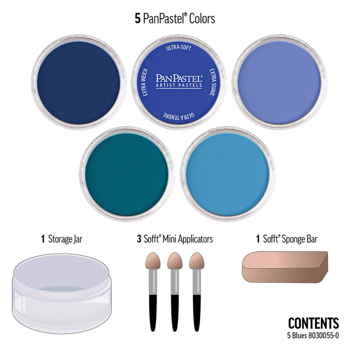 Panpastel Set 5 Blues Panpastel Set 5 Blues