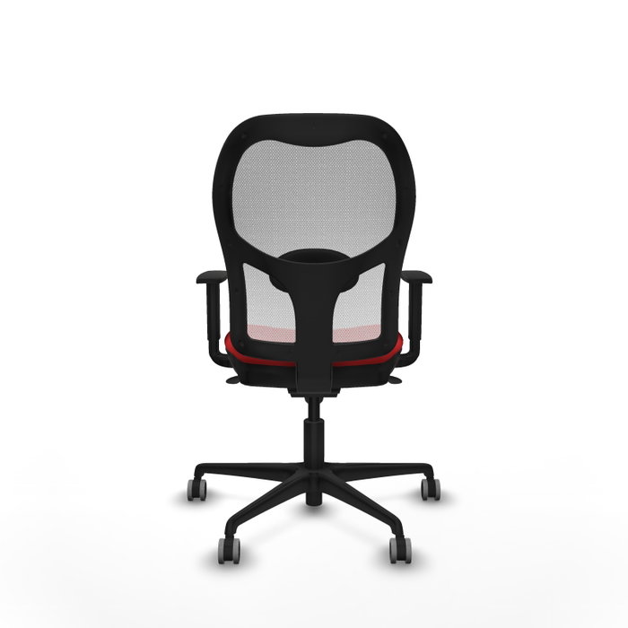 PIQUERAS Y CRESPO Silla de oficina Jorquera con mecanismo sincro, rojo y blanco