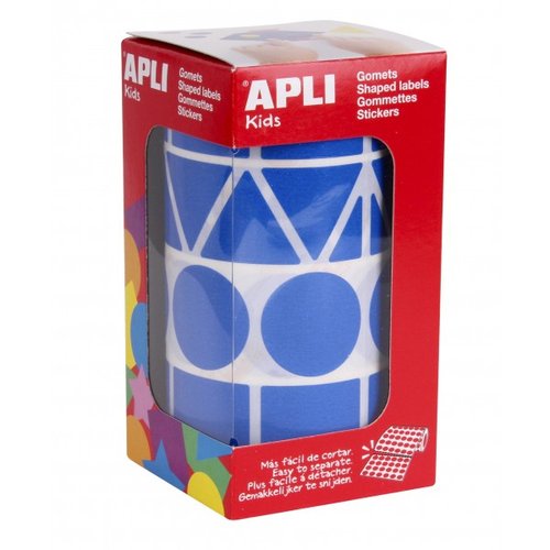 Apli Gomets Figuras Surtidas Rollo Azul XL Apli Gomets Figuras Surtidas Rollo Azul XL