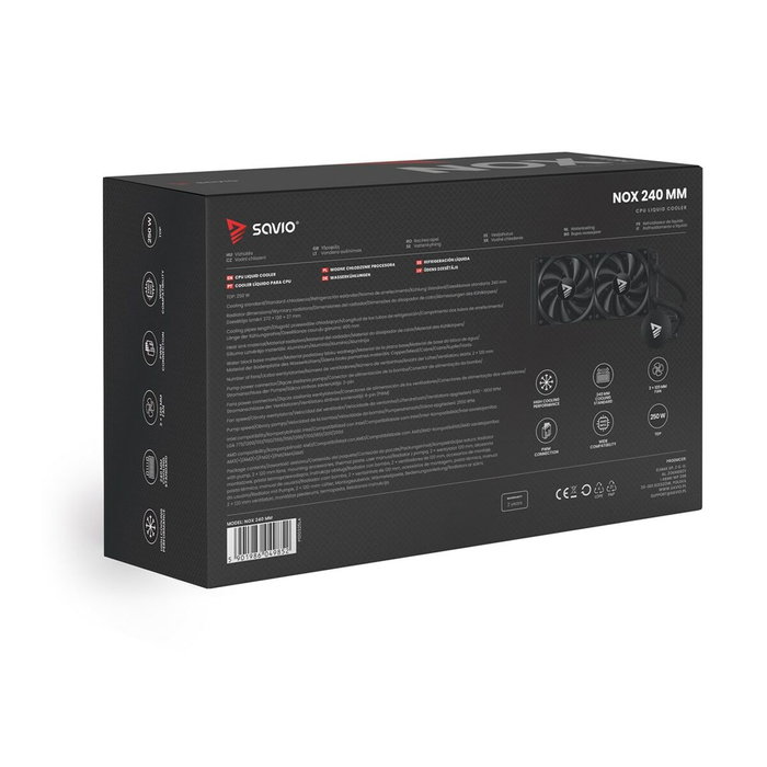 RefrigeraciÓn lÍquida para cpu savio nox 240mm