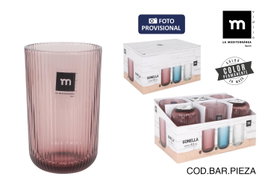 La Mediterranea Vaso Alto Sonella Morado 430cc